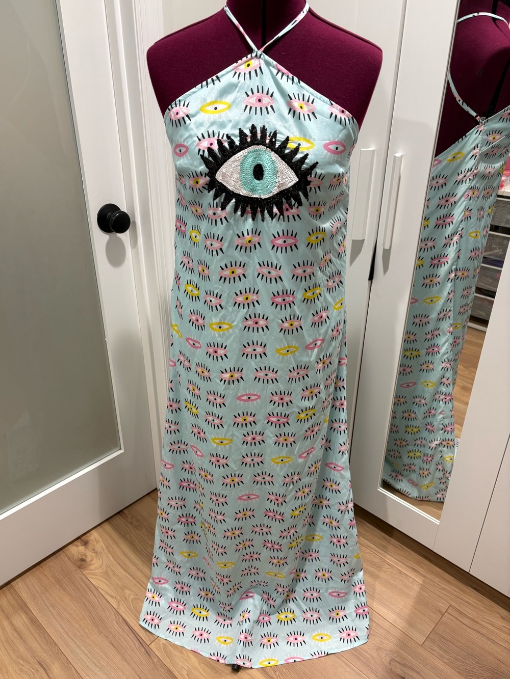 America and Beyond - Eye-O-Eye beaded lounge dress